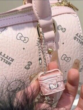 Hello Kitty Light Pink Mini Bag Charm Keyring 💓 So Kawaii Cute
